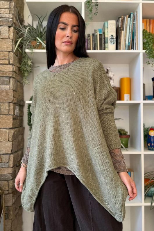 Big Softie Archie Slouch Knit Soft Khaki